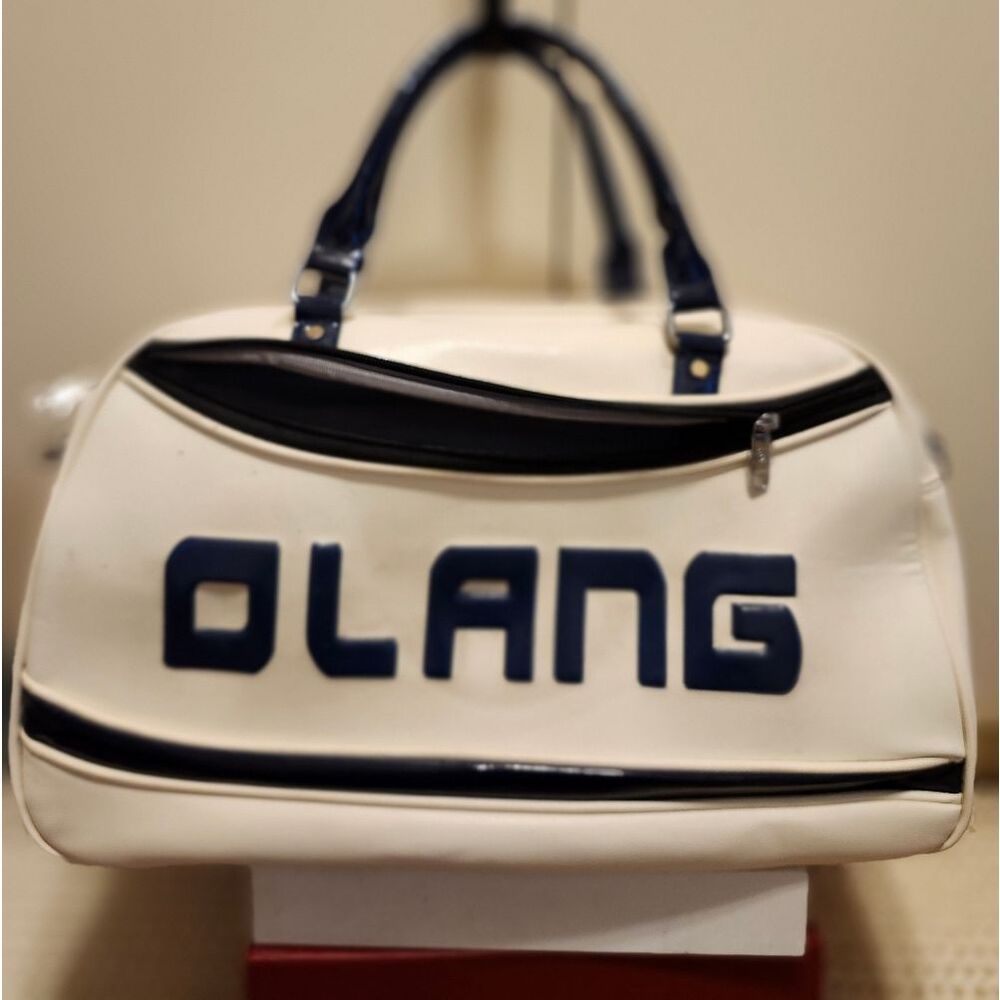 Vintage Very Good OLANG Italian Ski Logo " Carryall" Satchel Bag